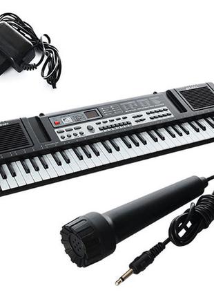 Дитячий синтезатор з мікрофоном mq6121, 61 клавіша