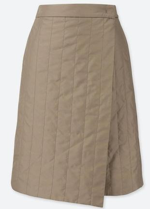 Тепла стегана юбка  uniqlo
