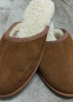 Тапочки фирменные кожа  натуральная овчина муж.46 р.ugg вьетнам