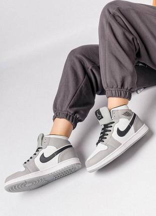 Шикарные зимние женские кроссовки "nike air jordan union 1 retro high winter"5 фото