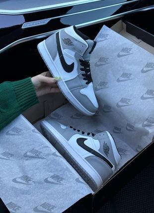 Шикарные зимние женские кроссовки "nike air jordan union 1 retro high winter"3 фото