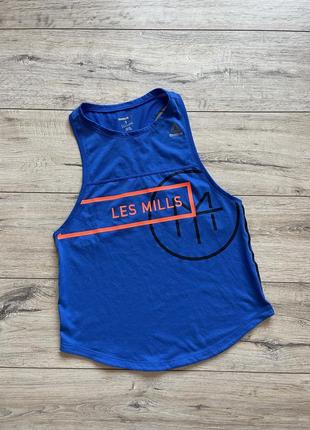 Майка les mills quick cotton tank reebok, топ