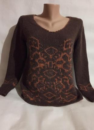 Кофта тепла светр пуловер кардиган в стилі етно вінтаж christina