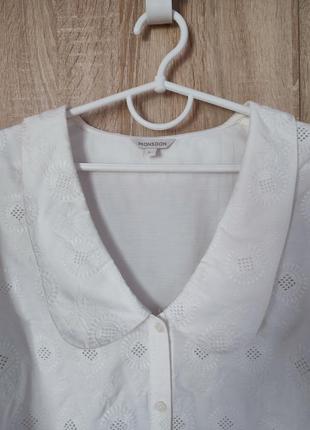 Стильная блуза айвори красивая рубашка рубашка блузка размер 48-502 фото