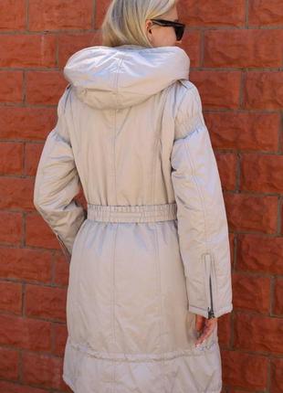 Женское демисезонное пальто, длинная куртка, холодная весна-осень, см. замеры5 фото