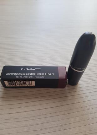 Помада mac amplified lipstick, тон dark side5 фото