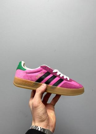 Кеди gucci x adidas gazelle2 фото