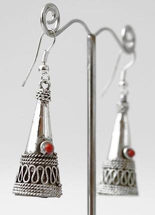 Серьги "конус" №1