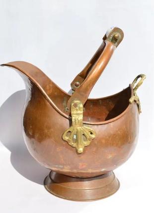 Антикварний зольник, кашпо! крупний! мідь, поч. хх ст.