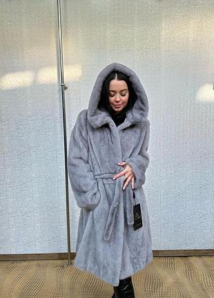 Норкова шуба суцільна