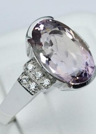 Серебряное кольцо с натуральным аметрином2 фото