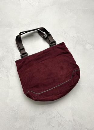 Новая вельветовая сумка lacoste женская2 фото