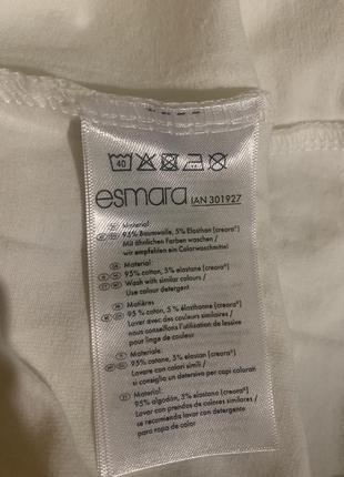 Лонгслив белоснежный футболка с длинным рукавом esmara s3 фото