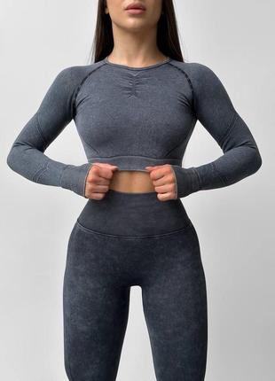 Спортивні лосини легінси леггінси пушап пуш ап антицелюлітні з стяжкою розділювачем...