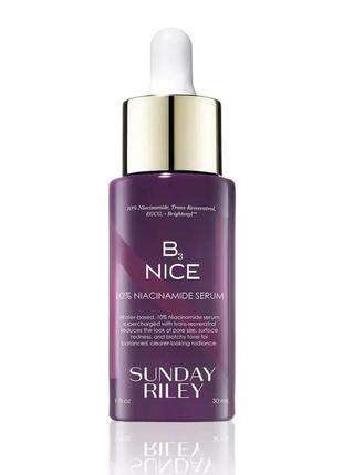 Сыворотка с ниацинамидом sunday riley b3 nice 10% niacinamide serum, 30 мл