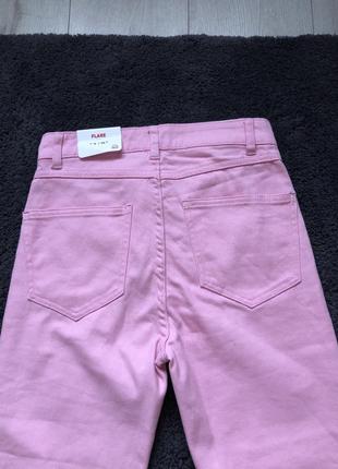 Рожеві джинси клеш кльош штани jennyfer4 фото