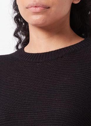 Легкий черный вязаный свитер на весну от jjxx3 фото
