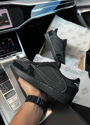 Nike air jordan 1 low ts og travis scott black phantom