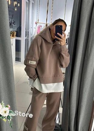 💎костюм з імітацією футболки