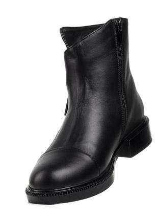Ботинки женские кожаные черные зимние  1092цп5 фото