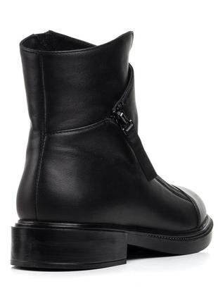 Ботинки женские кожаные черные зимние  1092цп4 фото