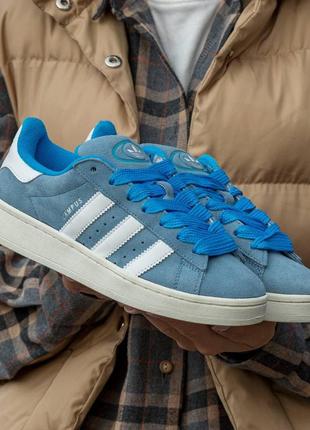 Женские кроссовки adidas campus blue white 36-37-38-39-40-41