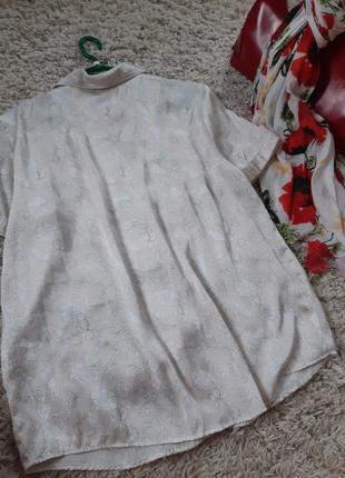 Шикарна атласна піжама пудрового кольору і в принт ,maddison,  p. l-xl10 фото