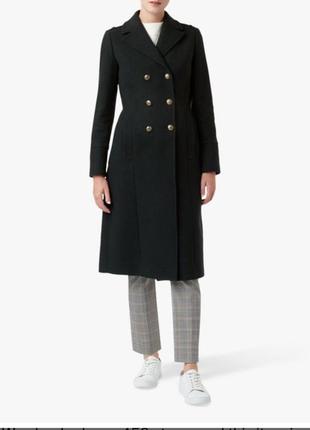 Идеальное шерстяное пальто, английская классика от hobbs, классическое двубортное пальто