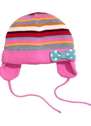 Трикотажна шапка дівчинці 1-2 роки від h&m, англія