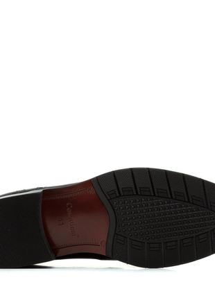 Туфлі чоловічі cossottini шкіряні на шнурівках класичні чорні 24976 фото