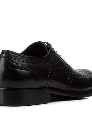 Туфлі чоловічі cossottini шкіряні на шнурівках класичні чорні 24974 фото