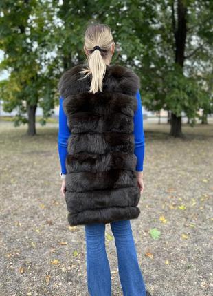 Жилетка з хутра песця