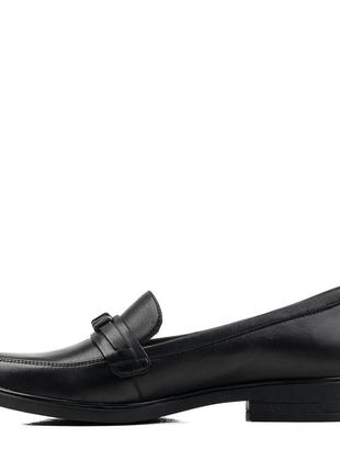 Туфли женские черные кожаные 2130т4 фото