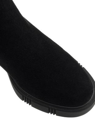 Ботинки женские зимние замшевые на каблуке  1700ц7 фото