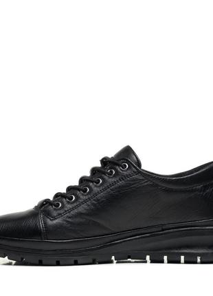 Туфли женские осенние кожаные классические черные 1028тz3 фото