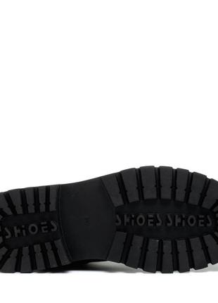 Ботинки женские черные на шнуровке 1497б6 фото