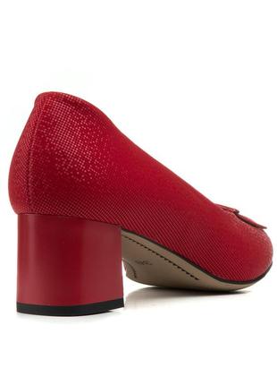Туфлі жіночі червоні на каблуці 1181тп-а4 фото