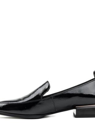 Туфли женские лакированные кожаные с острым носиком 2275т4 фото