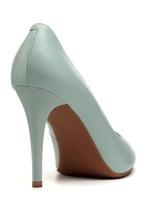 Туфлі човники жіночі шкіряні на шпильці  1875т-с4 фото