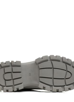 Ботинки молочные с серым на шнуровках спортивные 1615б-а6 фото
