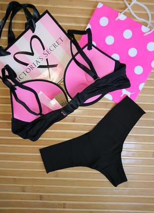 Комплект подвійний пуш ап плюс victorias secret pink super push оригінал2 фото