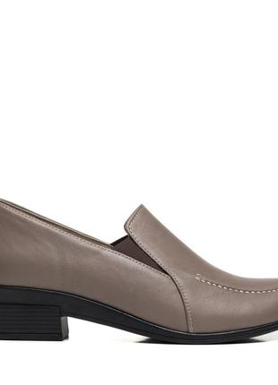 Туфли женские осенние кожаные классические серые 1029тz-а2 фото
