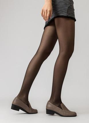 Туфли женские осенние кожаные классические серые 1029тz-а8 фото