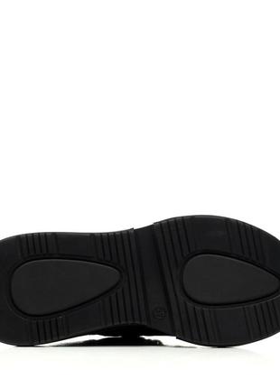 Кроссовки женские черные стильные с принтом 1003тz6 фото