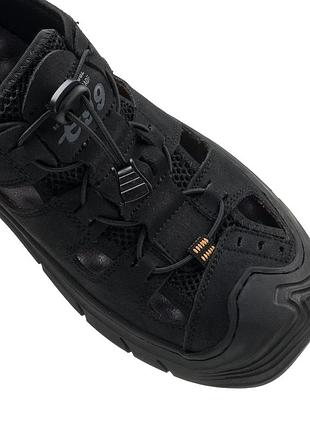 Босоніжки чоловічі чорні із закритим носиком 11077 фото