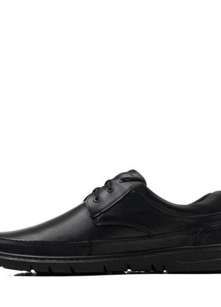 Туфли мужские кожаные черные на шнуровке 27253 фото