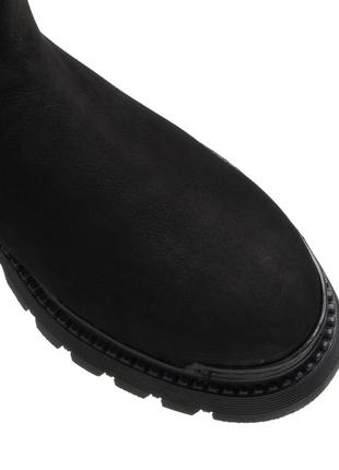 Ботинки зимние женские черные с резинкой 494цz-а9 фото