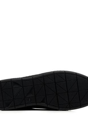 Туфлі нубукові чорні з перфорацією 26016 фото