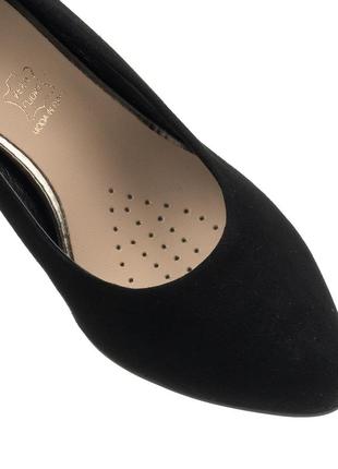 Замшевые женские туфли на стойком каблуке 1192тп-а8 фото