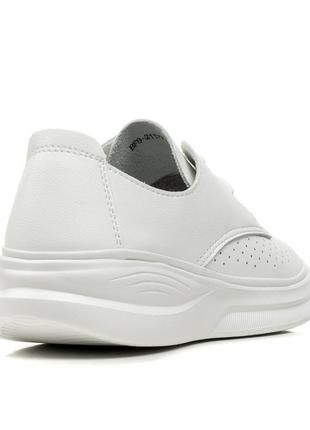 Туфли закрытые на белых шнуровках 2040т-а7 фото